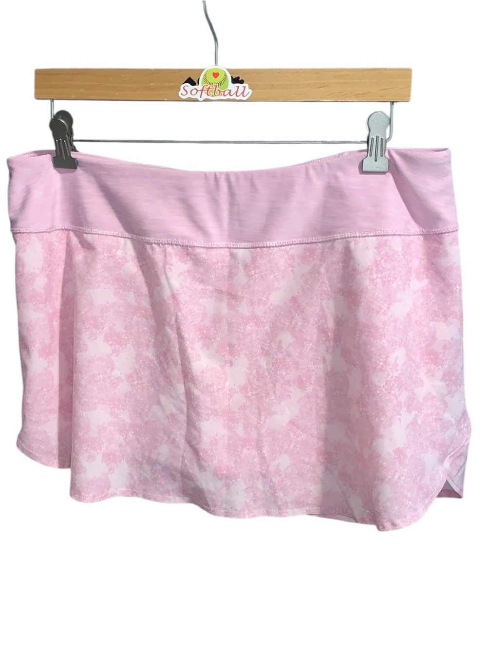 Etonic Soft Pink Tie Dye Women's Large Mini Skort Tennis Athletic Short Lined